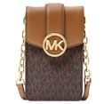 thumbnail image 1 of BOLSA CELULAR MICHAEL KORS ORIGINAL CARMEN SMALL LOGO SMARTPHONE BROWN, 1 of 4