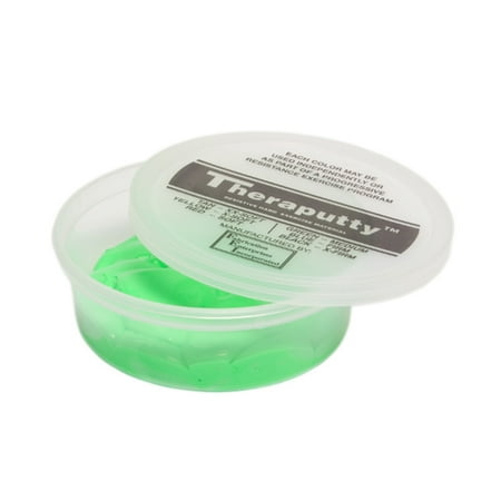 CanDo Theraputty Standard Exercise Putty, Green Medium, 4 oz.-1 Each