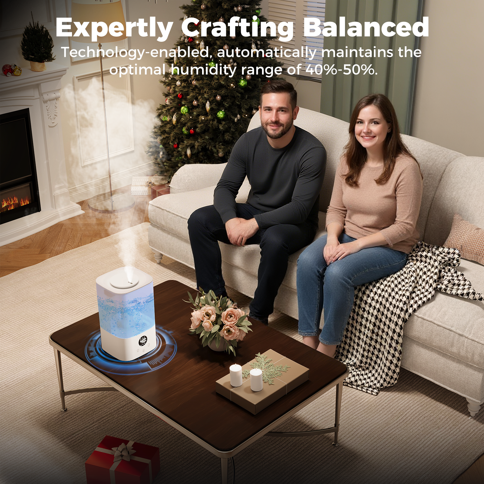 Patbrela 3.2L Cool Mist Humidifier with LED Display photo 2