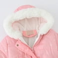 thumbnail image 5 of Ketyyh-chn99 Jacket Girl Winter Girls Winter Coat Long Thick Jacket with Insulated Body and Hood for Girls Kids Outerwear Size for 7-8 Years,Light Pink, 5 of 9