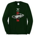 thumbnail image 2 of Wild Bobby, Ford Mustang 50 Years, Cars and Trucks, Men Long Sleeve Shirt, Forest Green, Small, 2 of 4