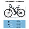 thumbnail image 4 of Actbest 27.5" Electric Mountain Bike for Man Teens, 500W Motor, 48V 10.4Ah Battery, 21-Speed EBike, Front Suspension, LCD Display, Wide Saddle, Electric Bike for Adults, 4 of 7