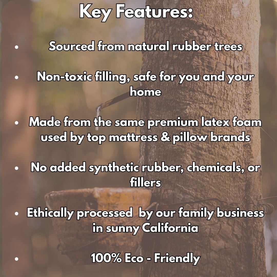 QQbed 40LBS Shredded Latex Foam - Filler for Stuffing, Pillows, Crafts, Bean Bags, Chairs, Dog Beds