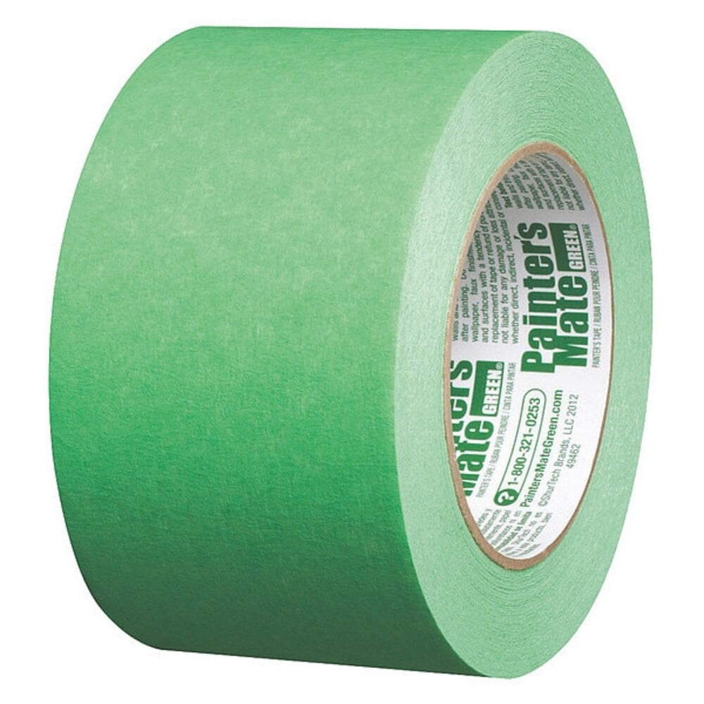 Painter s Mate Green Brand CP 150 8 Day Painter s Tape Multi Surface 72mm x 55m Green 1 Roll 103364