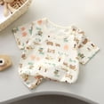 thumbnail image 2 of Nwiuh Baby Boys' Graphic T-Shirts (Brown, 2-3 Years), 2 of 4
