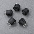 thumbnail image 2 of WINOMO 5 Pieces Car Round Rocker Switches 23mm Black Plastic Simple On-Off for Car Use, 2 of 8