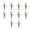 Silver, variant on Youthyao 10Pcs Stainless Spinnerbait Props Fishing Lures Hook Baits Fly Propeller Topwater Fishing Lures Fishing Accessory