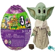 Mega Construx Breakout Beasts Goldengrowl+ The Child Talking Toy with Character Sounds and Accessories The Mandalorian, Pack of 2