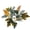Green, variant on Artificial Maple Leaf Candle Ring Wreath with Pumpkin & Berries, 3" Center Mini Fall Leaves Candle Wreaths Table Centrepiece Decor for Home Thanksgiving Autumn Harvest Party Wedding