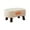 White, variant on KQJQS Velvet Foot Stool with Handle – Small Curved Ottoman with Wooden Legs, Padded Seat, for Living Room, Couch, Step or Footrest Use