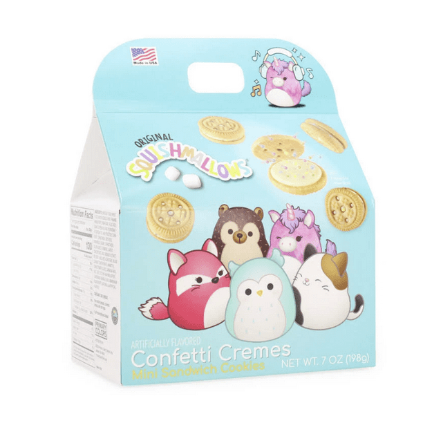 Squishmallows Mini Sandwich Cookies 7 oz Confetti Cremes - Walmart.com - Walmart.com