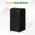 thumbnail image 6 of WYDK 30 Gallon Trash Can, Resin Outdoor Garbage Can with Lid, Waterproof Hideaway Patio Waste Bins for Outside Use (Black), 6 of 7
