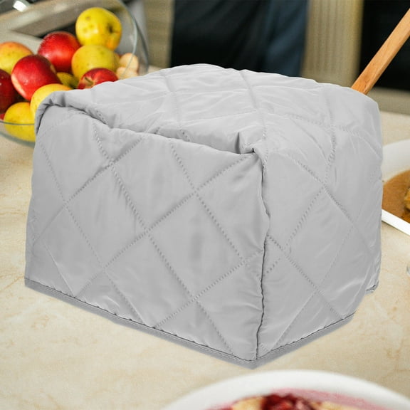 UPOUART Grey Polyester Toaster Cover, Anti-Scratch Kitchen Appliance Protector, and Easy to Clean