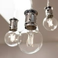thumbnail image 3 of Feit 3014008 G16.5 E12 Candelabra Filament LED Bulb Daylight - 60W Equivalence - Pack of 2, 3 of 7