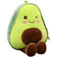 thumbnail image 1 of Bonito juguete de aguacate de peluche, Mini almohada de felpa cómoda, muñeco de peluche, cojín de peluche suave, Animal relleno de felpa para dormitorio y sala de estar Xemadio LN-2112, 1 of 6