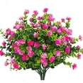 thumbnail image 1 of 4Pcs Artificial Eucalyptus Outdoor UV Resistant Greenery Shrubs Plants Indoor Outdoor Hanging Decor (Pink) WD.WDQZL Hogar, 1 of 1