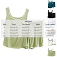 thumbnail image 5 of Bixock Pajamas Set for Women 2 Piece Loungewear Set Round Neck Sleeveless Tank Top And Shorts Solid Color Loose Indoor Homewear Sleepwear Women Clothings, 5 of 5