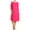 Hot Pink2, variant on MOA Collection Plus Size Women's 3/4 Sleeves solid dress