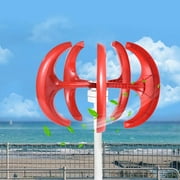 AIHOME Vertical Axis Wind Turbine Generator Adjustable Wind Turbine Generator Automatic Adjustable Wind Angle Wind System for Home Ship and Monitoring fun