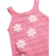 thumbnail image 2 of Jessica Simpson Baby and Toddler Girls' Crochet Dress with Floral Applique, Sizes 12M-5T, 2 of 5