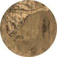thumbnail image 1 of Ahgly Company Indoor Round Oriental Brown Industrial Area Rugs, 6' Round, 1 of 4