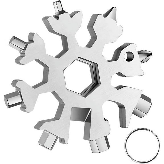 Snowflake Multitool 20 in 1,Christmas Stocking Stuffer,Unique Gifts for Dad Men Women
