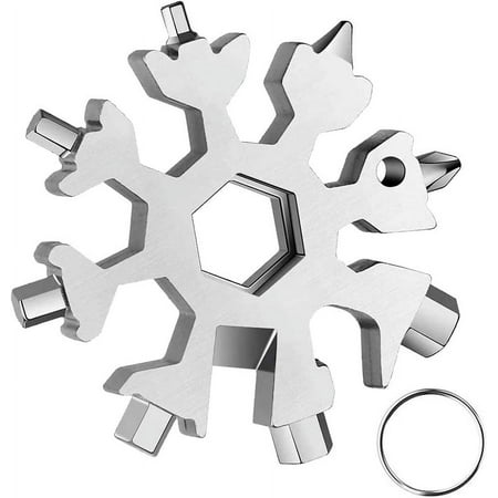 Snowflake Multitool 20 in 1 Christmas Stocking Stuffer Unique Gifts for Dad Men Women