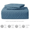 thumbnail image 5 of Exclusivo Mezcla Queen Quilt Bedding Set, Lightweight Soft Bedspreads Coverlets with 2 Pillow Shams, Modern Bluish Grey Quilts Queen Full Size for All Seasons, 5 of 7