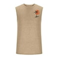 thumbnail image 4 of Gifts for Men! Titcea Mens Tank Tops Summer Palm Tree Printed Round Neck Sleeveless Running Shirts Hawaiian Beach Holiday Casual T Shirts, 4 of 4