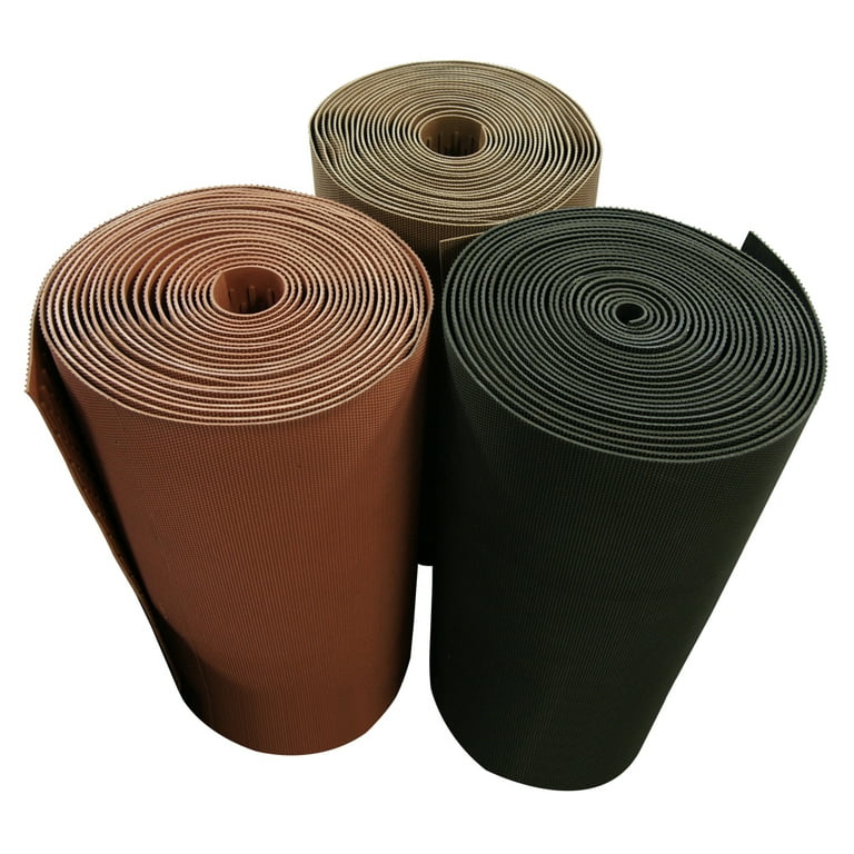 Rubber-Cal Safe-Grip Slip-Resistant Traction Mats - 1/4 in x 34 in x 8 ft - Brown Rubber Runner