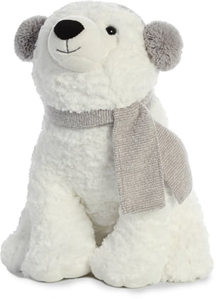 Holiday Special Soft/"Polar Bear/" 70/" Scarf//Muffler /& Mittens Set//Teen//Adult