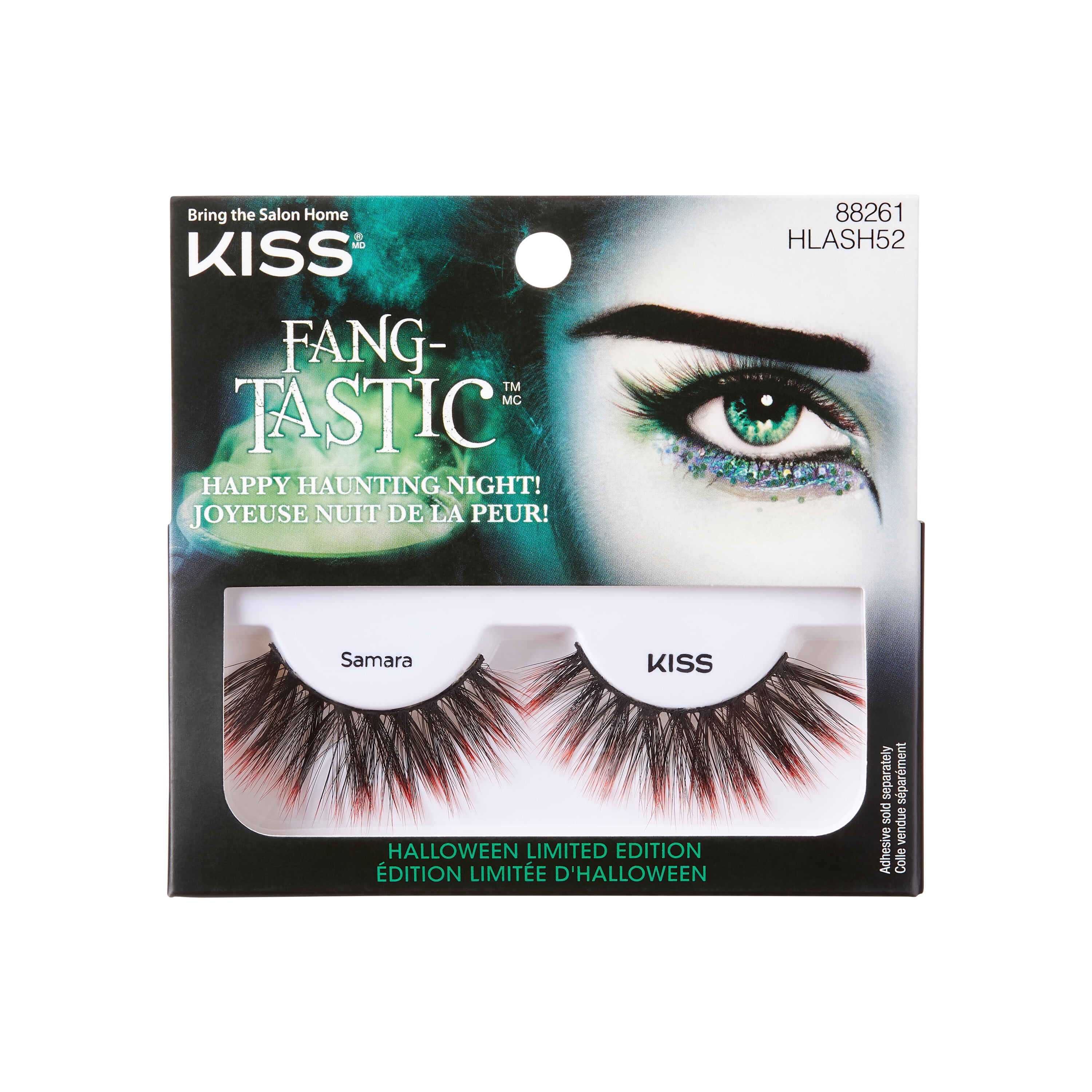 KISS Halloween Limited Edition False Eyelashes, ‘Samara’, 1 Pair