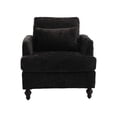 thumbnail image 3 of Black Chenille Color / Elegant Accent Chair for Interior, 3 of 6