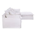 thumbnail image 3 of Moe's Home Collection Olivia Modular Sectional Fabric White, 3 of 6