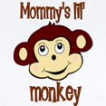 thumbnail image 2 of CafePress - Mommy's Lil Monkey Infant Bodysuit - Baby Light Bodysuit, Size Newborn - 24 Months, 2 of 4