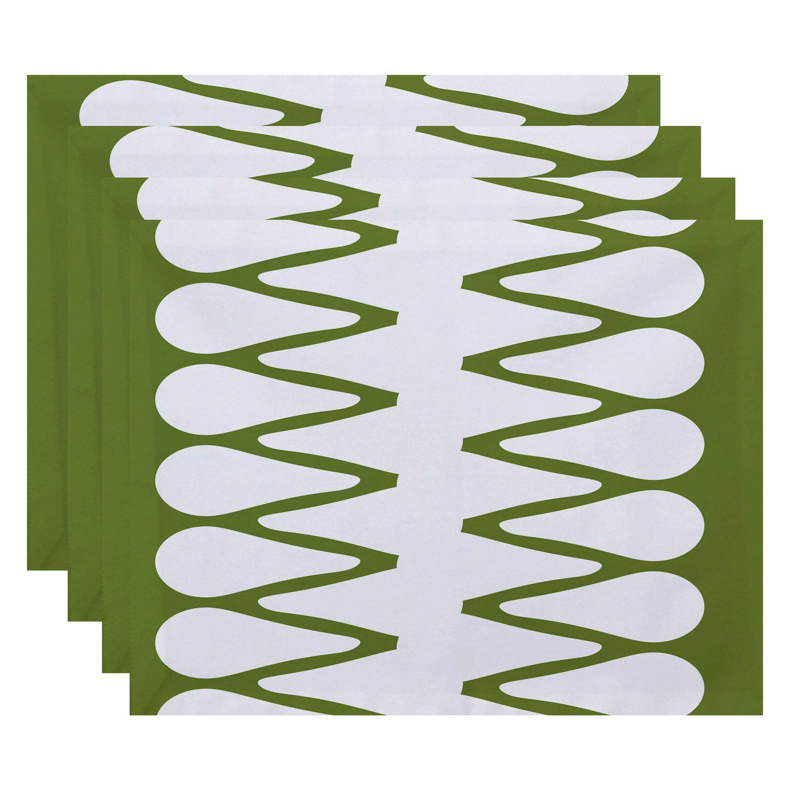 Simply Daisy 18" x 14" Zipped Geometric Print Placemat (Set of 4)
