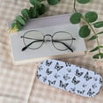 thumbnail image 5 of 1 pc PU Leather Hard Shell Glasses Case with Iron & Flocking for Eyeglass Sun Glasses Protector Leaf 162x62x39mm, 5 of 8