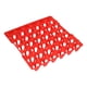thumbnail image 4 of 5 piezas de huevos de plástico, bandeja de soporte para cajas de huevos de 30 celdas para almacenamiento, transporte, suministros de granja para el hogar, color rojo, 4 of 10