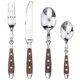 thumbnail image 1 of Classic Elegant Resin Rivets Handle Style Stainless Steel Western Cutlery 4 In 1 Set Delicate Utensils Dinnerware For Home, 1 of 1