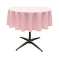 thumbnail image 1 of LA Linen TCpop58R-PinkLgtP37 Nappe en Popeline Polyester Rose Clair - 58 Po Ronde, 1 of 1