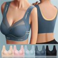 thumbnail image 4 of Sujetador sin costuras de talla grande para mujer, ropa interior cómoda, sin anillo de acero, chaleco para dormir, Fitness y Yoga, 2023, 4 of 4