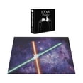 thumbnail image 5 of Ambesonne Galaxy Jigsaw Puzzle, Space Clash, Heirloom-Quality Fun Activity for Family Durable Cardboard, 1000 pcs, Red Blue and Black, 5 of 5