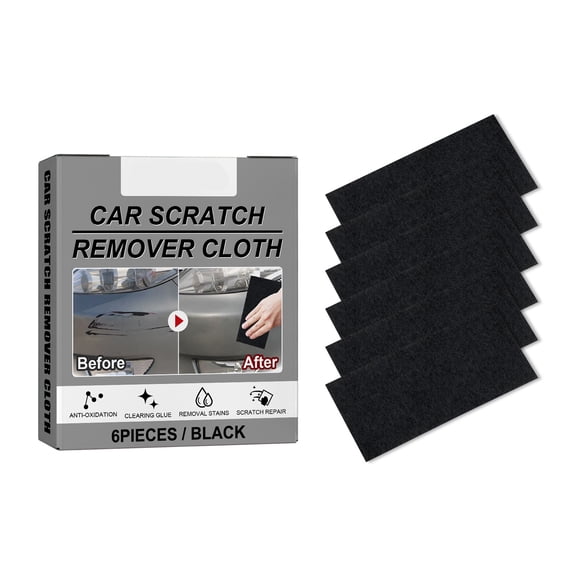 Alvantor Nano Sparkle Cloth Car Scratch Remover, Sanding Mark and Paint Oxidation Eraser, 6 Pack