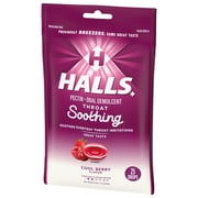 HALLS Throat Soothing (Previously HALLS Breezers) Cool Berry Throat Drops, 25 Drops