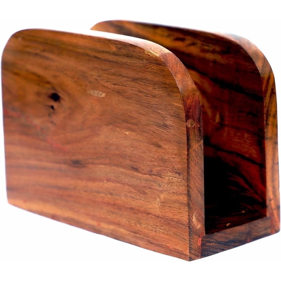 AUNERCART Napkin Holder for Table, Acacia Wood Napkin Dispenser for Kitchen Dining Farmhouse Cocktail Picnic Bar Rustic Wood Holders for Paper Mail Bills Suitable for Dining Room Decors Pack Of 1 pcs