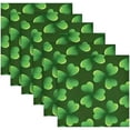 thumbnail image 6 of Coolnut St Patrick's Day Clover Cloth Napkins Set of 1, Oversized Washable Reusable Polyester Dinner Table Napkins for Family, Restaurant, Party Decor, 20 x 20 Inch, 6 of 7