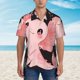 thumbnail image 2 of Fotbe Cute Axolotl Sakura Blossoms A Camisa Hawaiana para Hombre Unisex – Camisa Casual de Verano con Botones de Manga Corta de Algodón y Lino,X-Large, 2 of 7