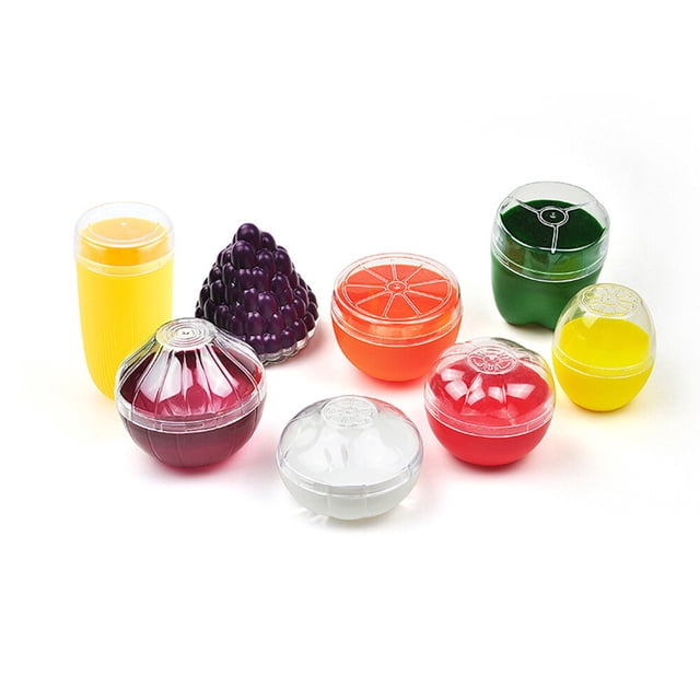 Yeacher Cute Kitchen Vegetable Fruits Shaped Plastic Fresh Storage Box Crisper Lemon Tomato Orange Onion Garlic Green Pepper Holder Containers Case