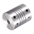 thumbnail image 5 of Uxcell Motor Shaft 5mm to 11mm Helical Beam Coupler Coupling 25mm Dia 30mm Length, 5 of 5