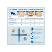 Inaba Churu Stew Lickable Wet Cat Topper, 1.4 oz Pouch, 12 Pouches, Chicken & Tuna Var.